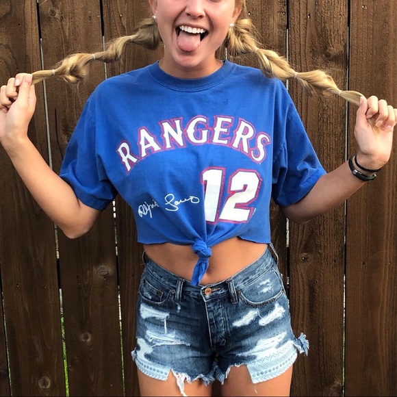 Rangers Crop Tee - Picture 1 of 2
